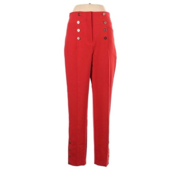 New York & Company Pants - Fire! NY & Co high waist straight cut slim fit ankle pants, sz 18